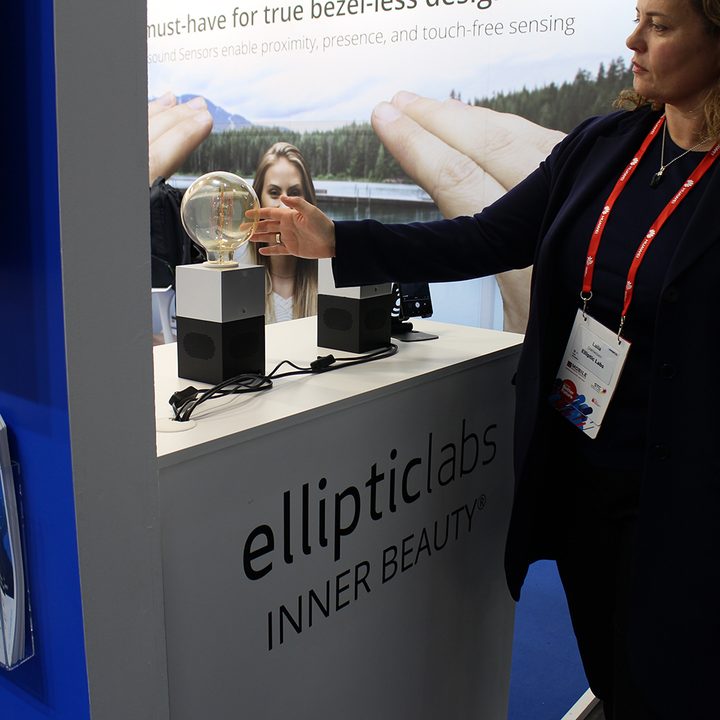elliptic labs demonstrates ultrasound gestures with smart speakers mwc 4