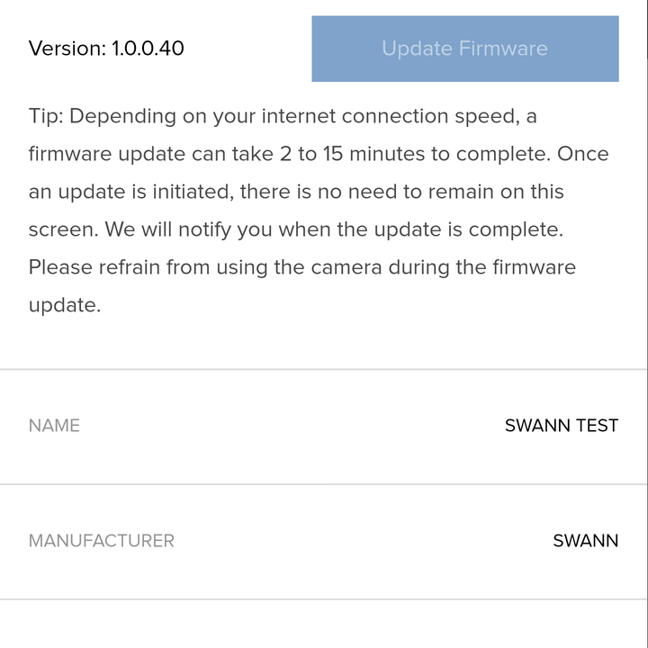swann smart security camera review app test