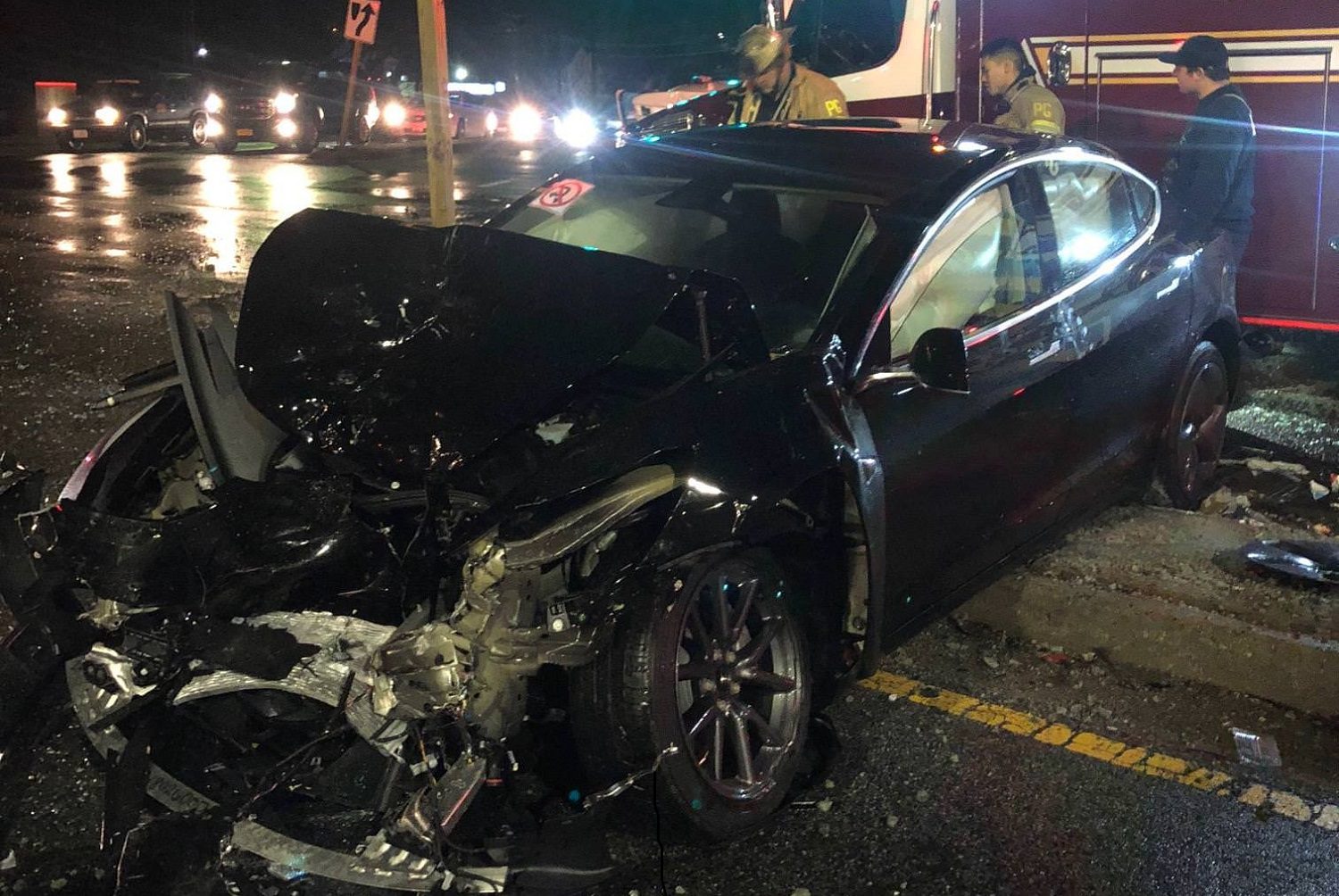 tesla model 3 totaled