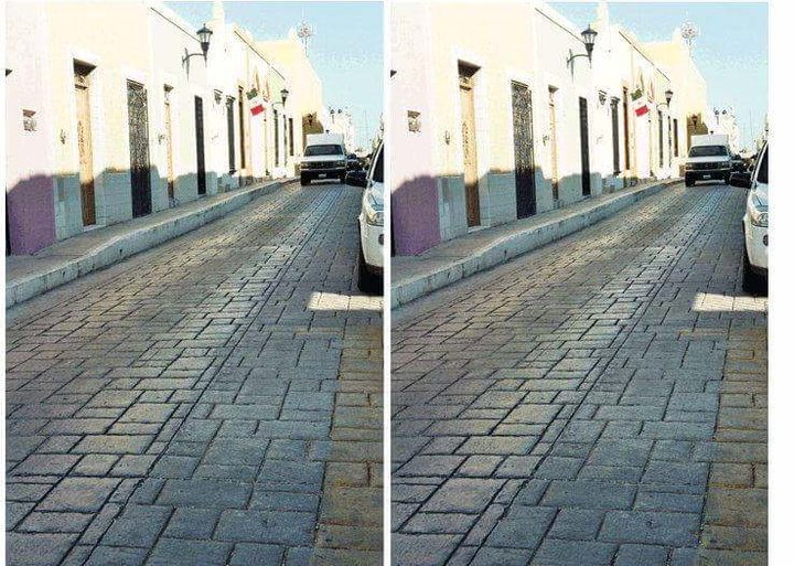road angle optical illusion