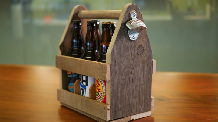 weekend workshop beer caddy
