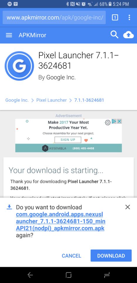 how to make the galaxy s9 and plus look like stock android 2 download apk 467x960