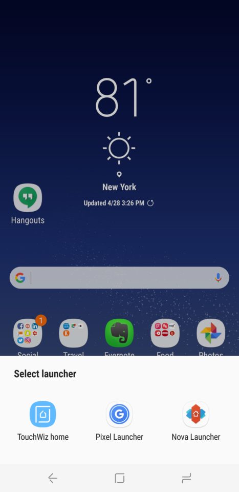 how to make the galaxy s9 and plus look like stock android 4 select pixel launcher 467x960