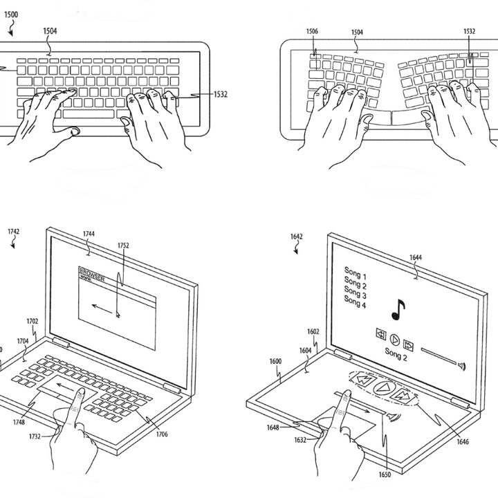 Apple Touchscreen Keyboard Patent