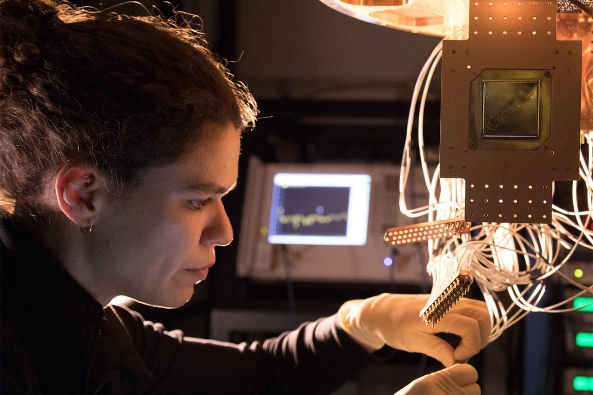 Bristlecone quantum computing chip