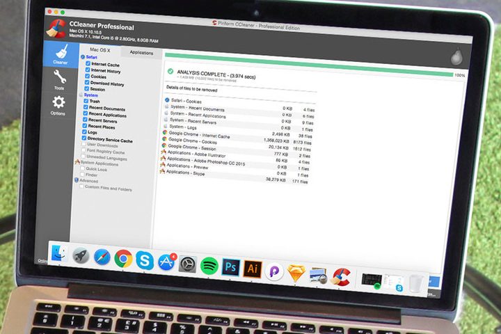 CCleaner on Macbook lifestyle