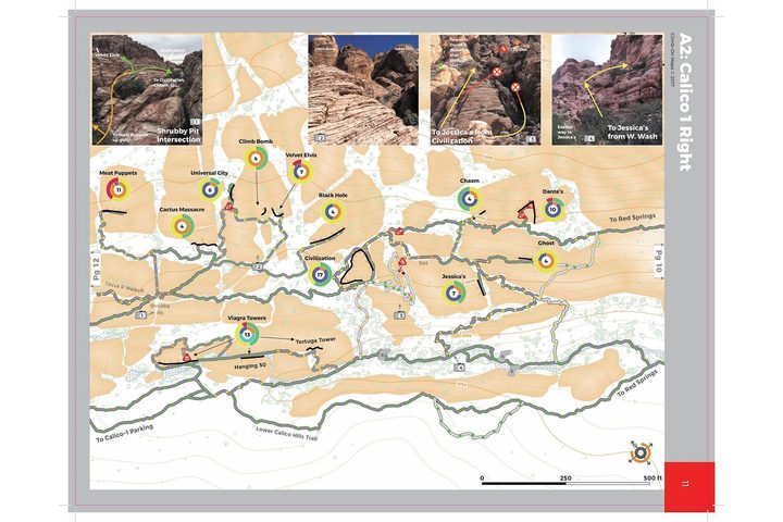 Climb on map detail