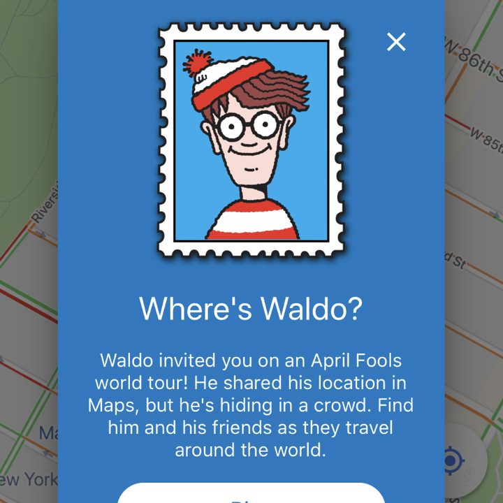Google Maps Where's Waldo Game April Fools