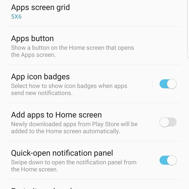 samsung galaxy s9 plus settings hide apps