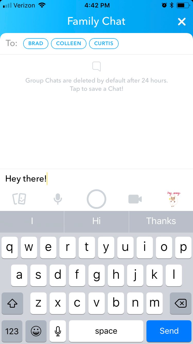 Starting a party with a group chat