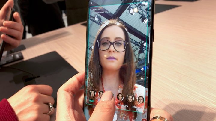 Modiface AR Makeup on the Samsung Galaxy S9