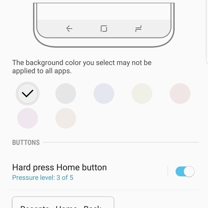 samsung galaxy s9 plus settings navigation bar menu