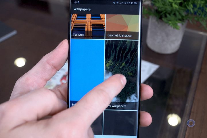 samsung galaxy s9 live wallpaper selection