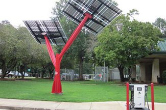 The Ray PV4EV station
