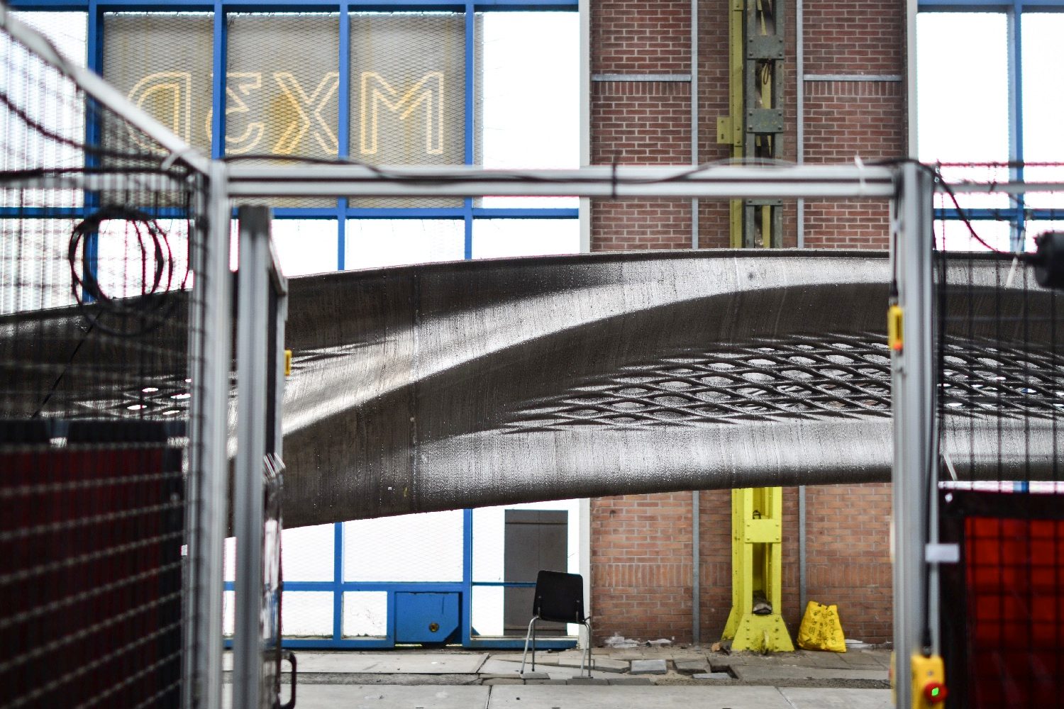 bridge 3d printed using robots 5  mx3d detail 1 by adriaan de groot