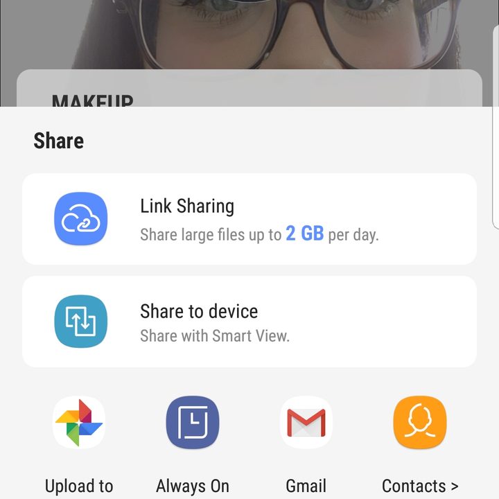 how to try on and purchase products using the galaxy s9 makeup feature bixby sharing