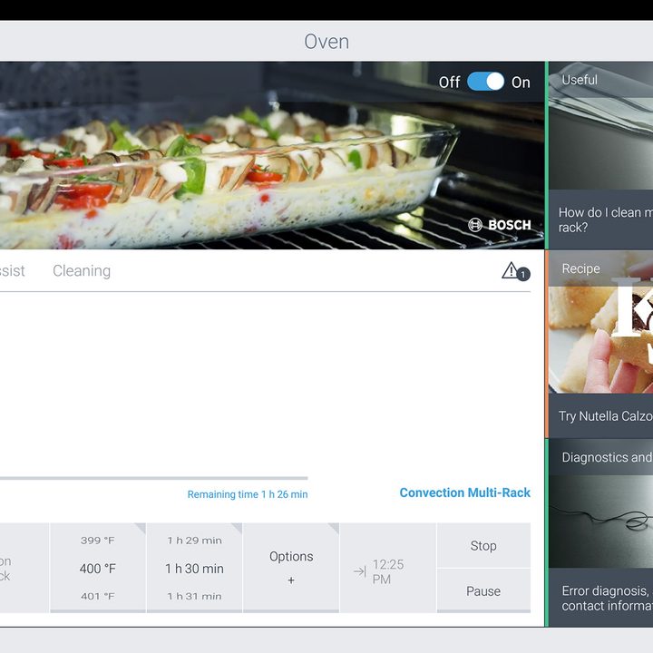 bosch wall oven series 500 hbe5452uc review 24 in app screen
