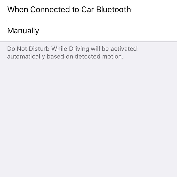 Do Not Disturb driving
