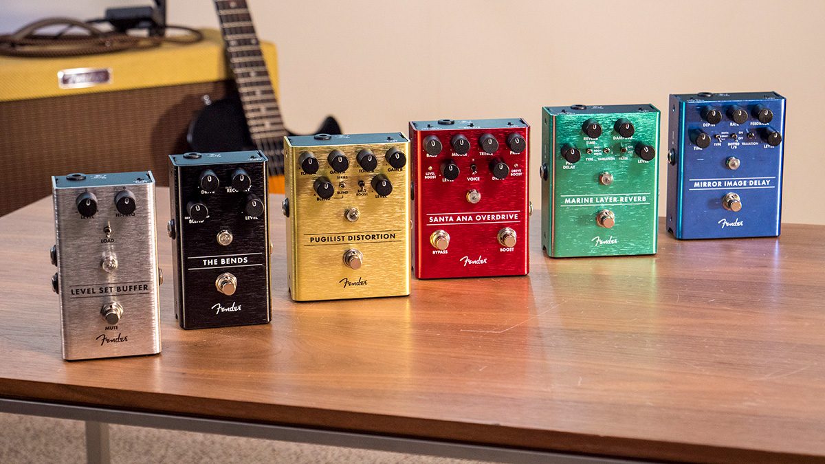 fender guitar pedals all front