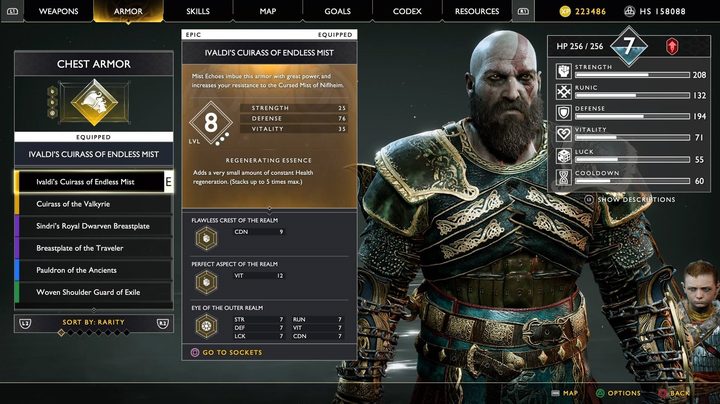 god of war valkyries guide high level equipment