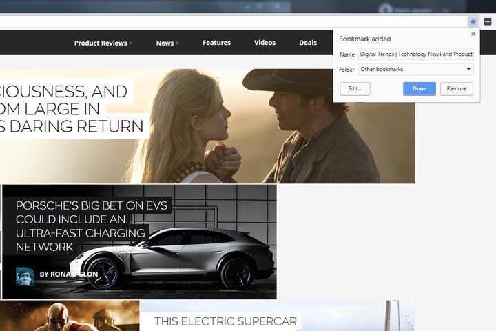 how to send chrome android bookmarks