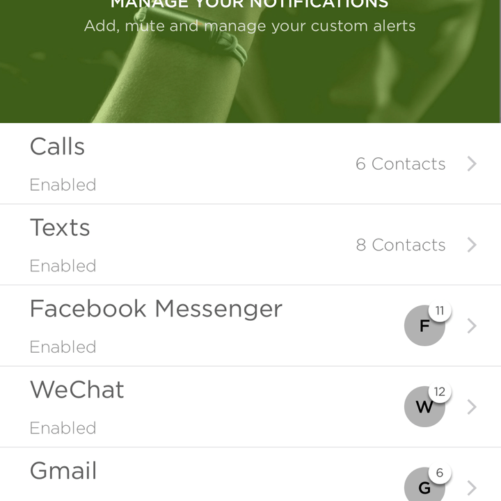 misfit path review app screen notifications