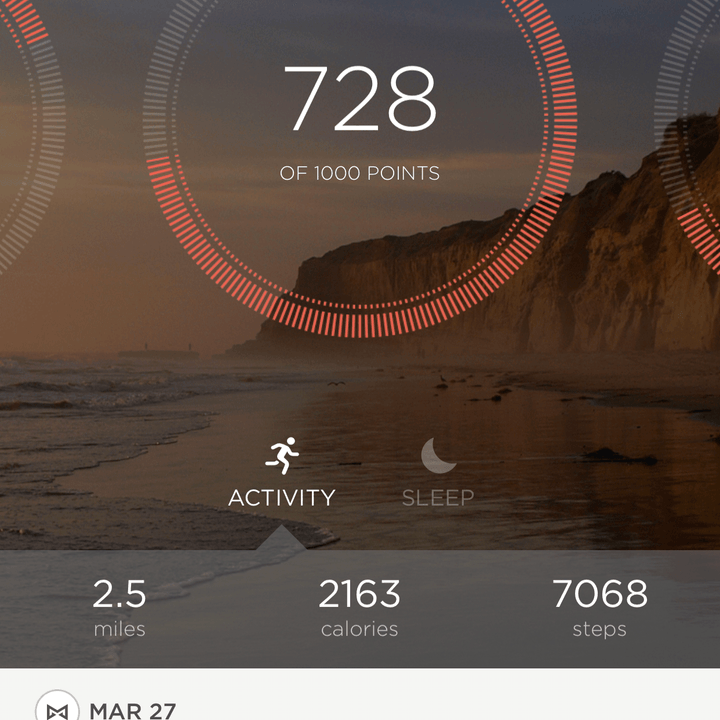 misfit path review app screen steps