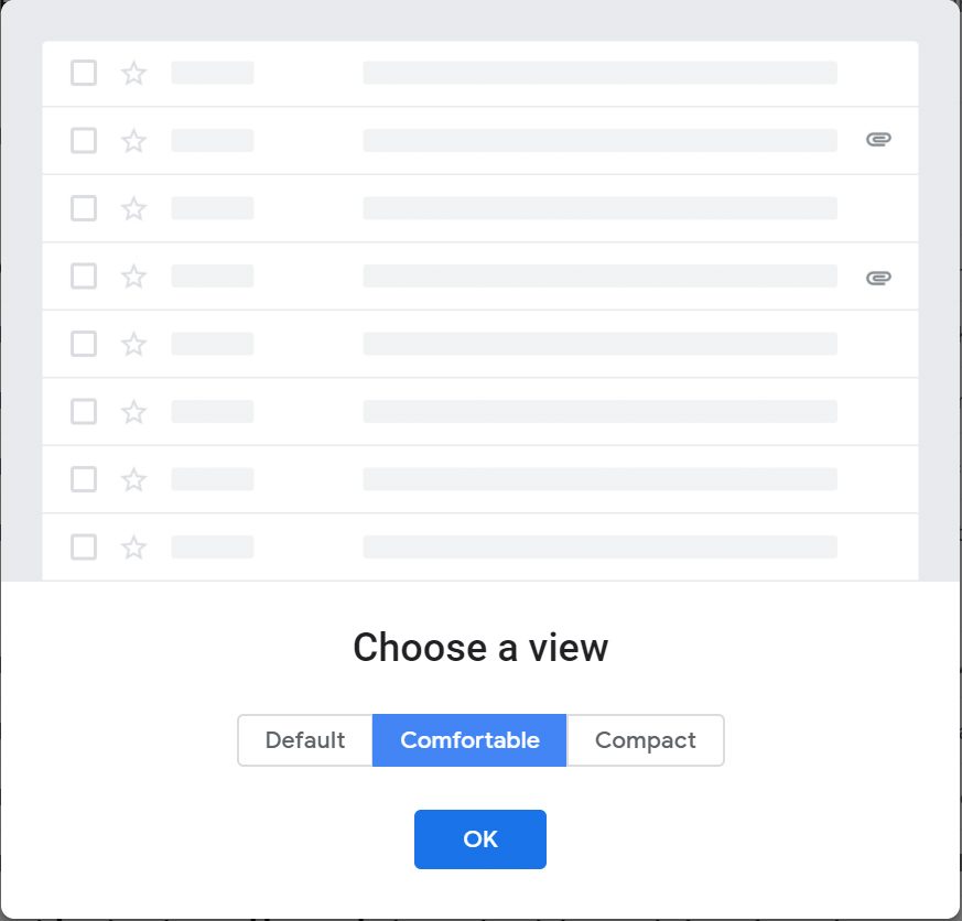 google gmail revamp new interface view comfortable