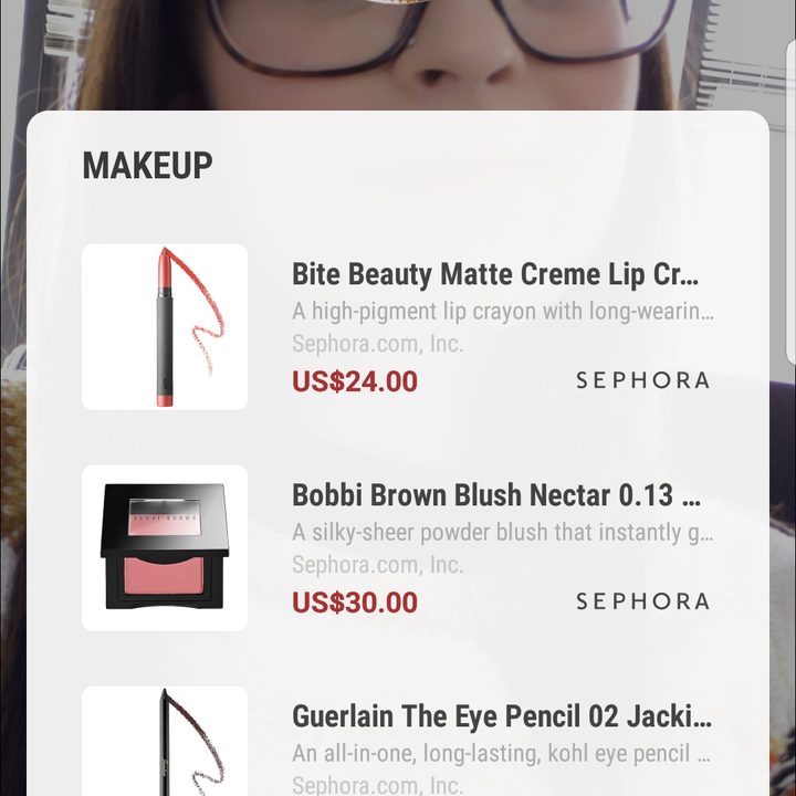 how to try on and purchase products using the galaxy s9 makeup feature filter