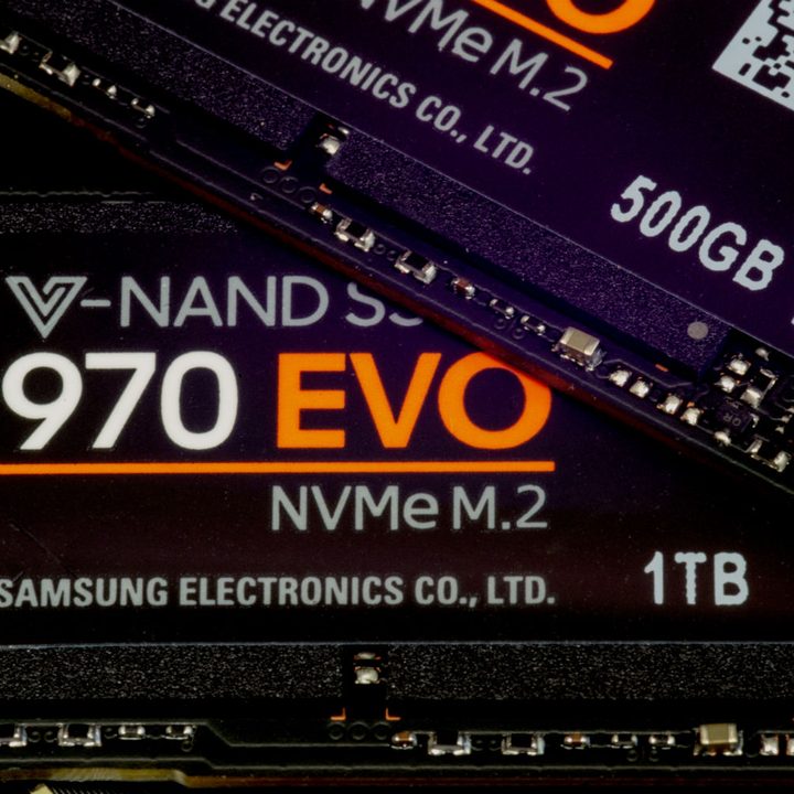 Samsung 970 EVO SSDs.