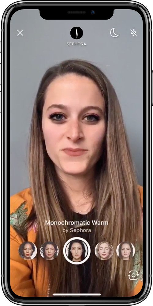 facebook augmented reality messenger m sephora