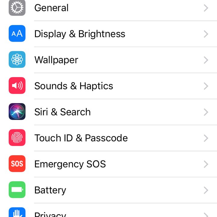 Siri settings
