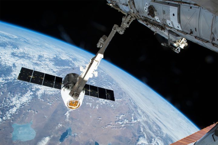 Dragon capture at the ISS from a previous
