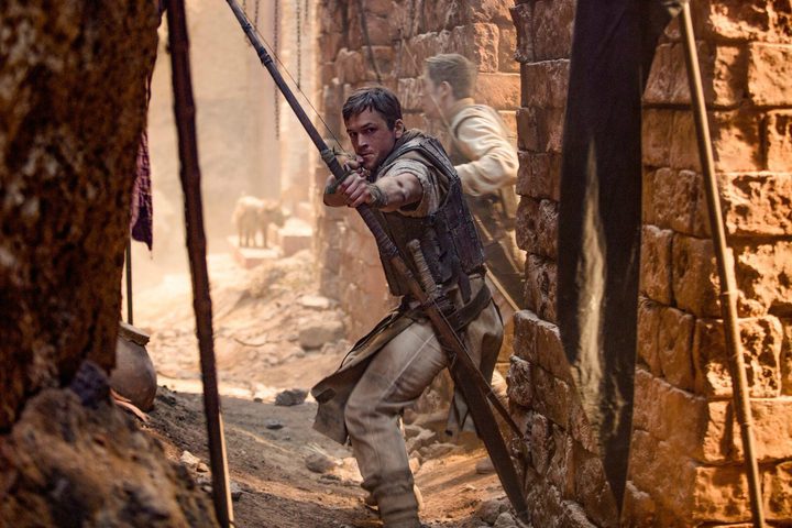 Taron Egerton in Robin Hood.