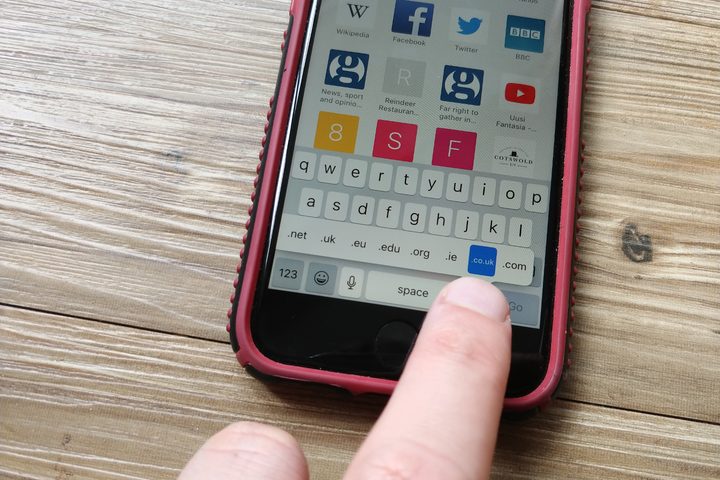 URL shortcut iPhone 8