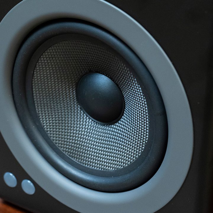 audioengine a5 plus review speaker close