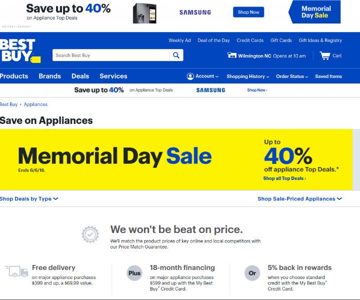 Best Buy Memorial Day sale