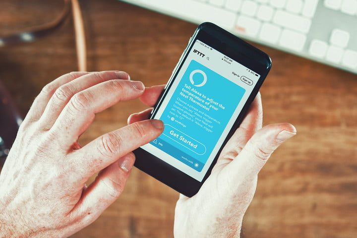 Screenshot of getting started with IFTTT.