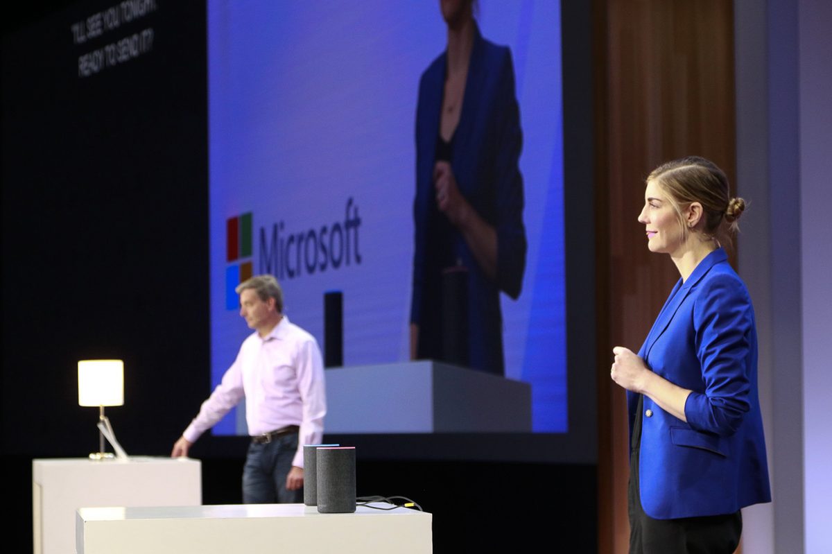 Cortana and Alexa demo at Build 2018