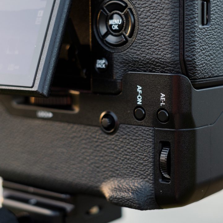 Fujifilm X-H1 review | Battery grip and bottom right side of camera