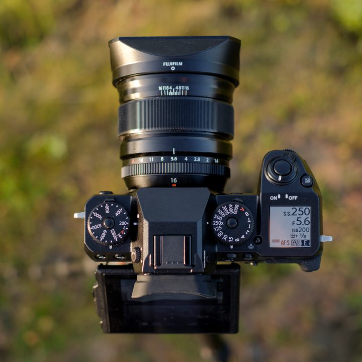 Fujifilm X-H1 review | Top-down angle, directly above