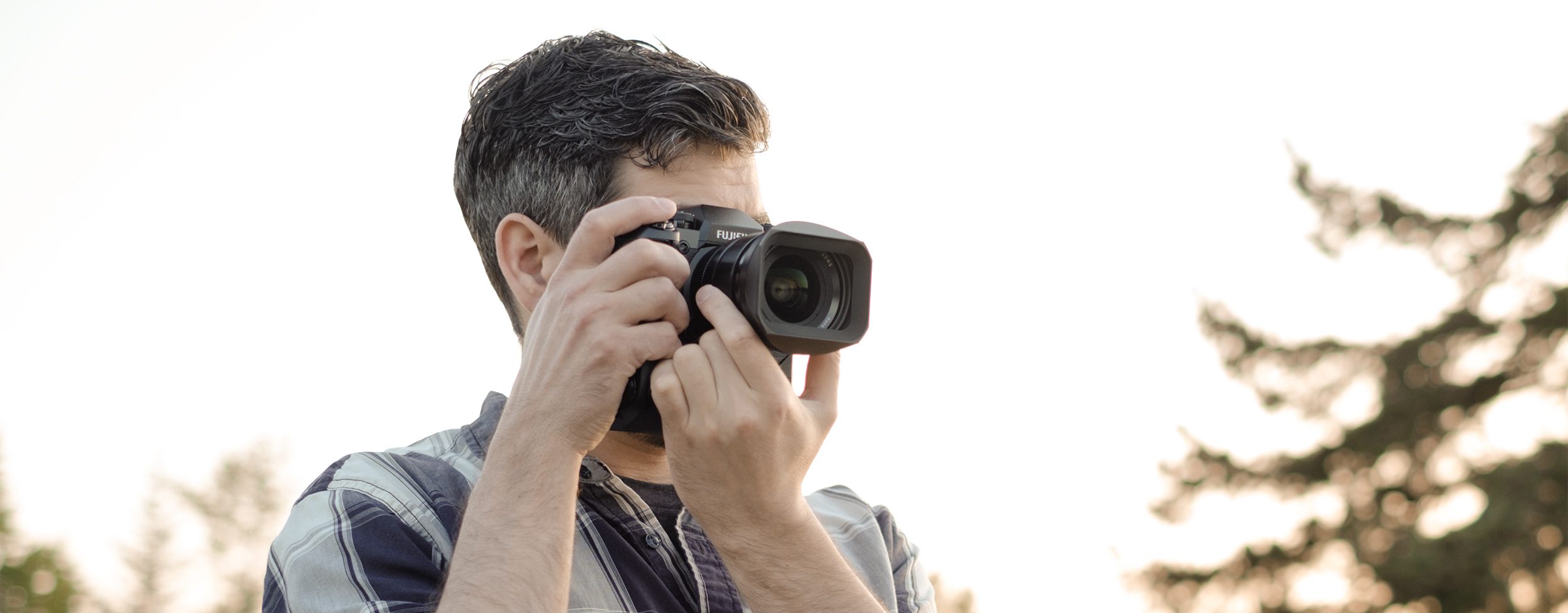 Fujifilm X-H1 review | Hero shot of using camera