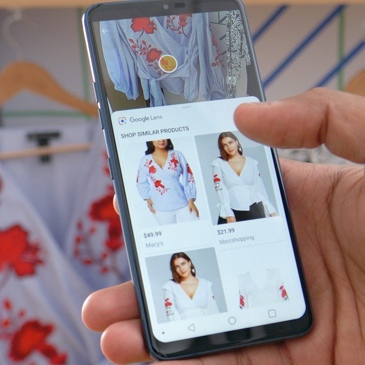 Google Lens shopping integration.
