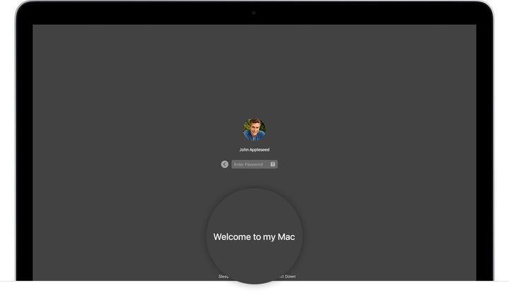 Mac Login Message