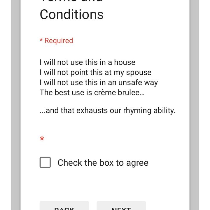 not a flamethrower terms and conditions naft2