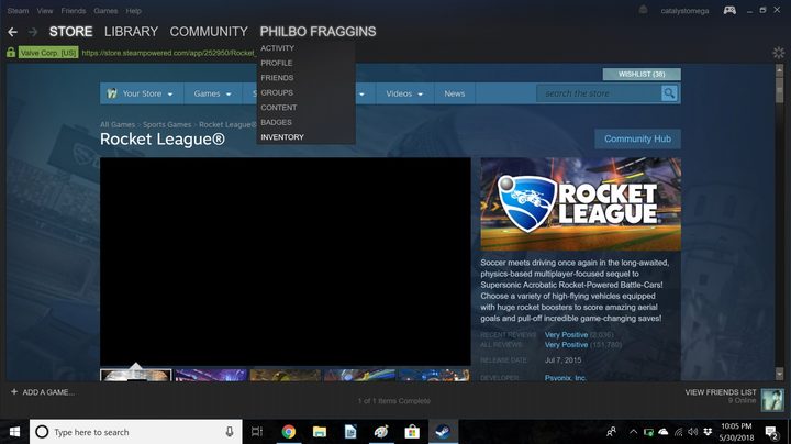 steam trading cards guide inventory menu