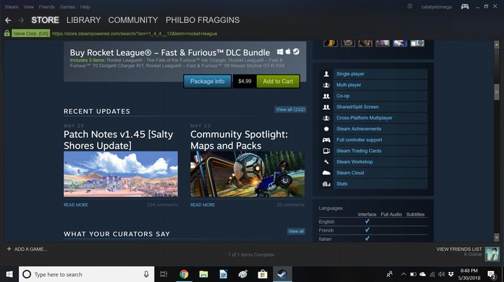 steam trading cards guide store page
