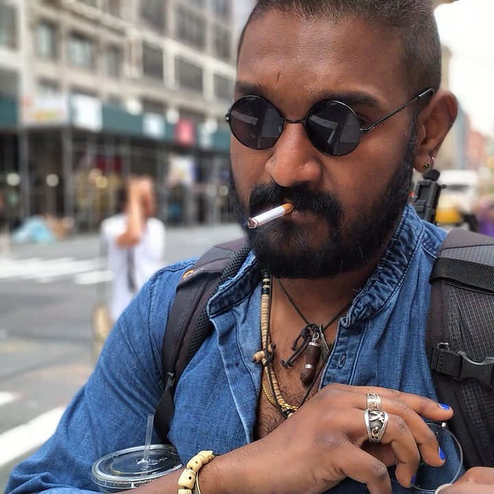 blackberry key2 camera sample portrait smoking