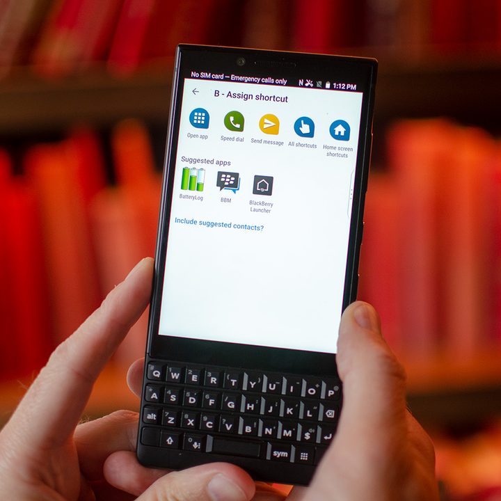 blackberry key2 shortcuts