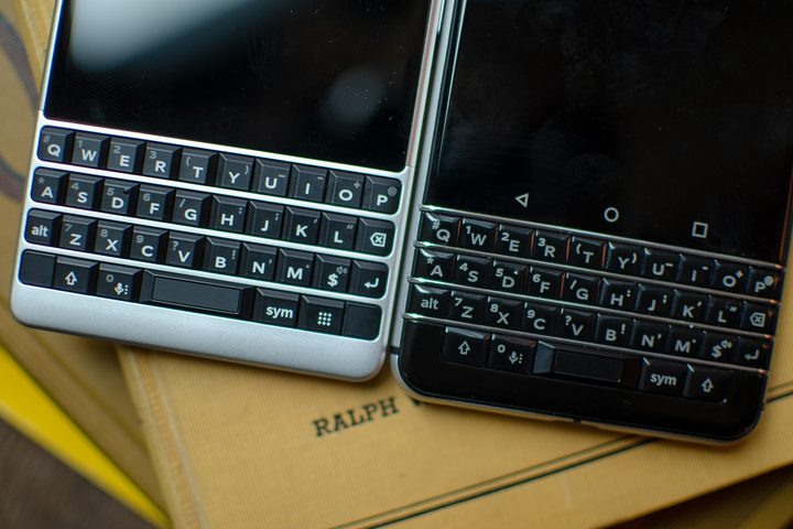 blackberry key2 both on box